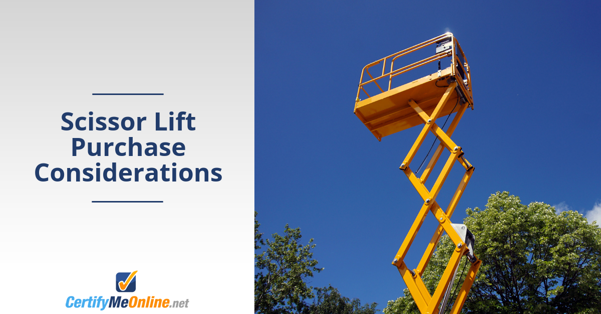 4 Scissor Lift Purchase Considerations You Need to Know
